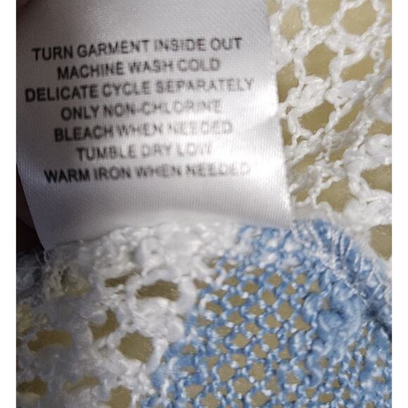 Retro Threads Womens Small Stripe Open Front Cardigan Coastal Cowgirl Pastel - Picture 8 of 10